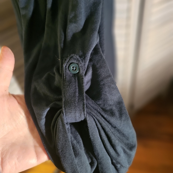 Torrid Dark Green soft zip front dress. - Picture 6 of 10